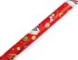 Preview: Geschenkpapier Weihnachtsmotive Santa rot Hohoho 70cmx2m